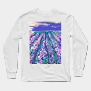 lavender field Long Sleeve T-Shirt